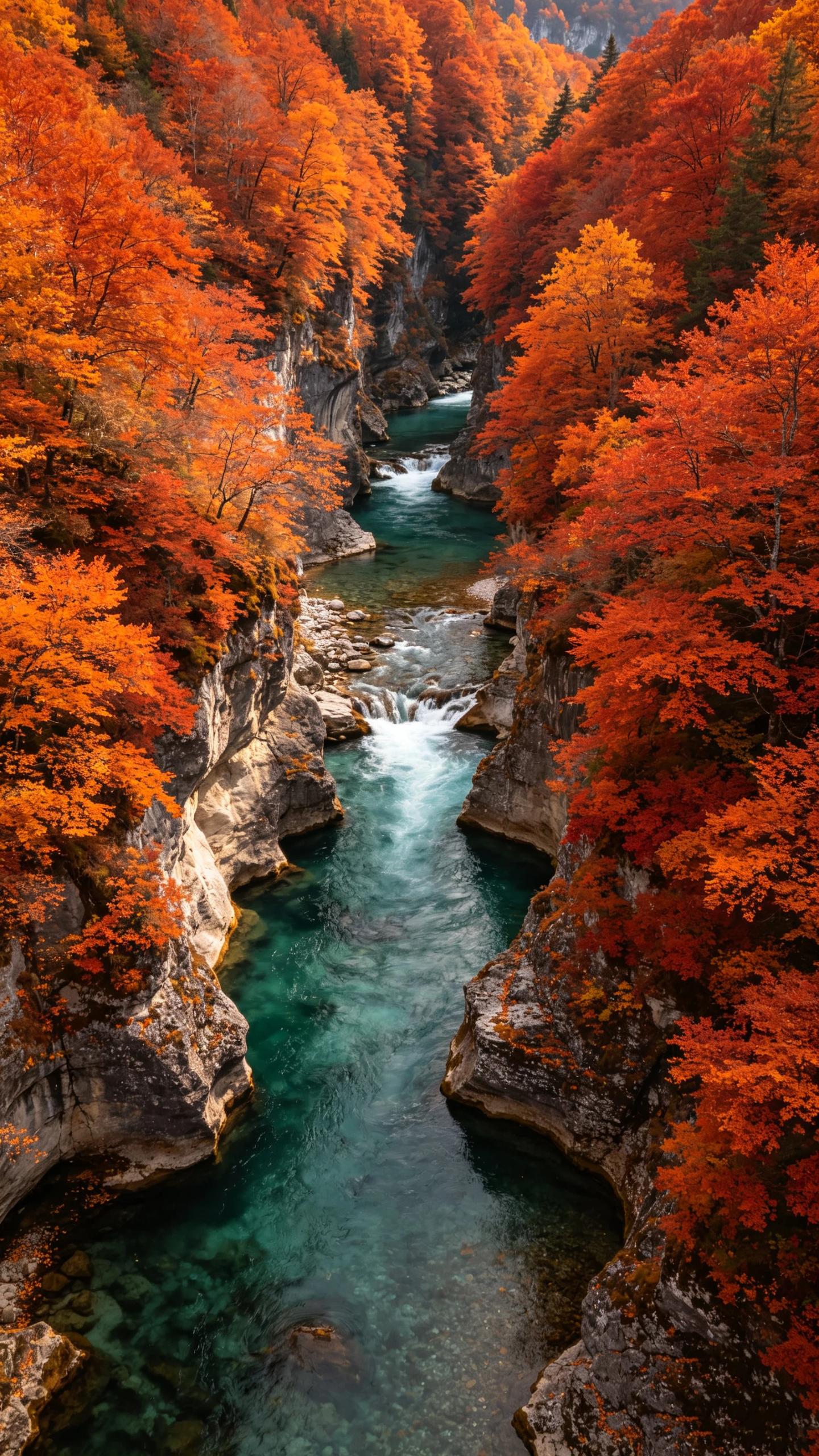 River Through the Canyon